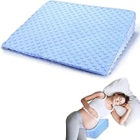 Vista 1 de Almohada de cuña de embarazo con funda extraíble, espuma viscoelástica para piernas, espalda y estómago, relajación y comodidad, suave