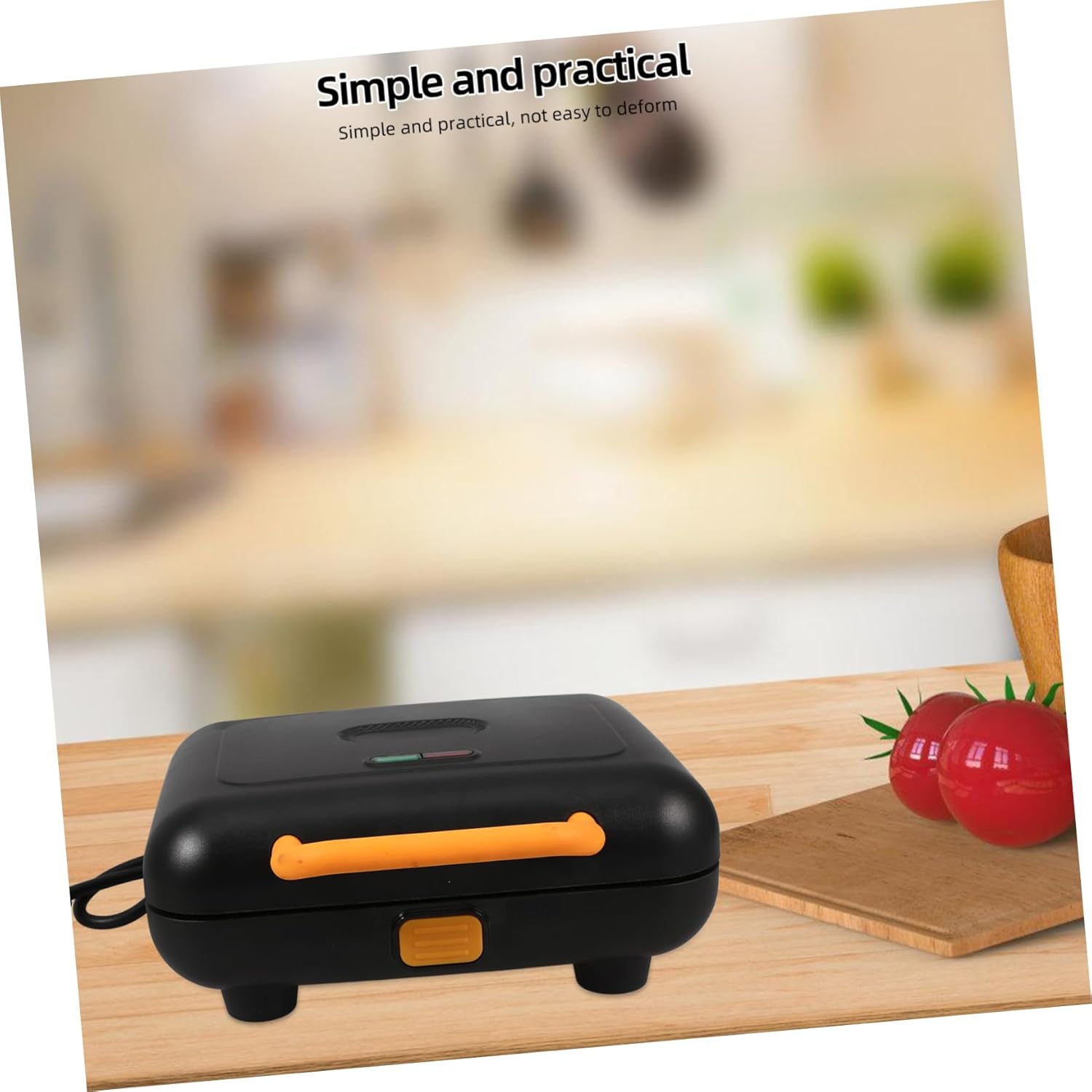 1set Breakfast Machine Compact Waffle Maker Sandwich Toaster Food-grade Non-stick Design for Easy Cleaning for Making Steaks Sandwiches Donuts Us