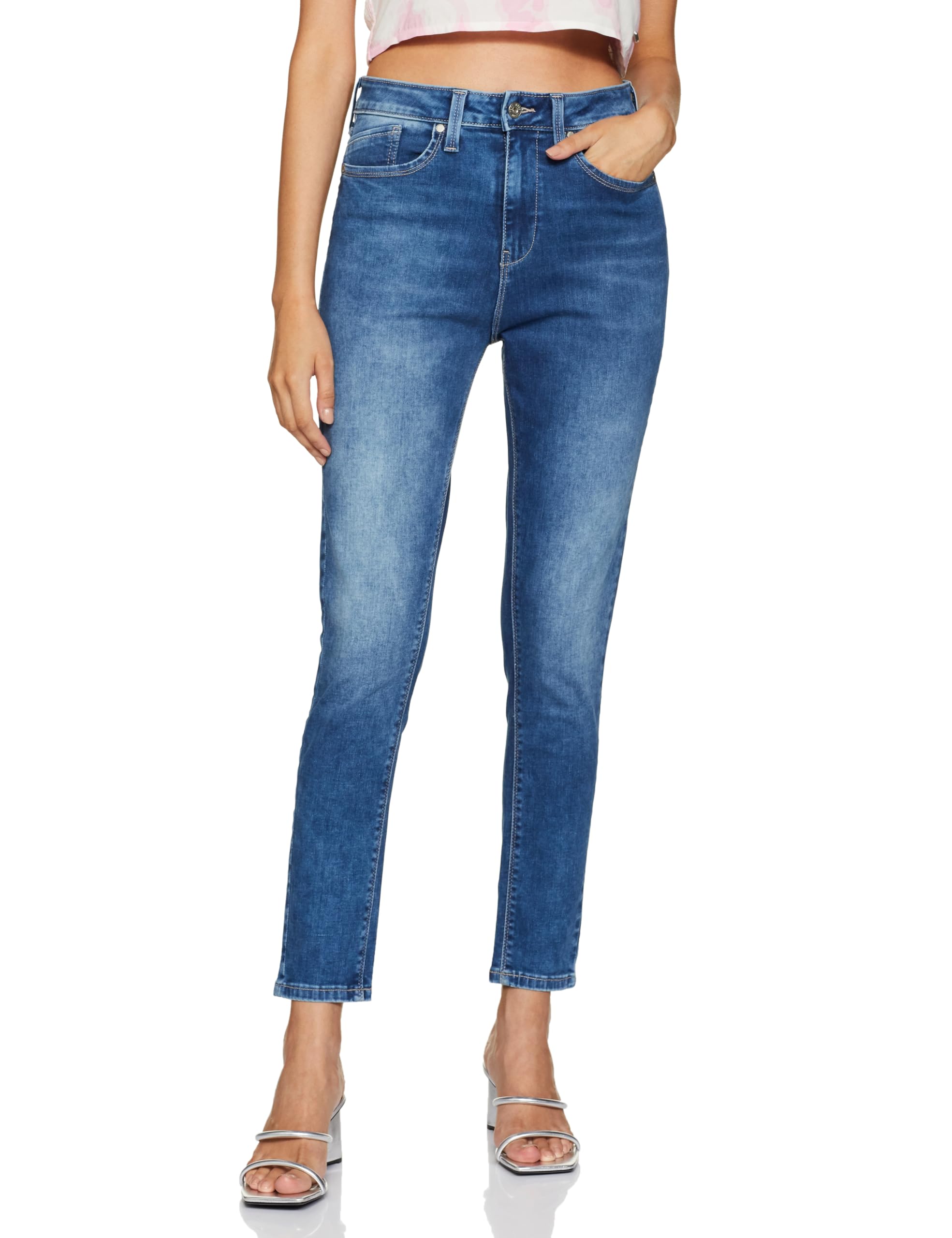 pepe jeans Women High Rise Regular Fit Jeans-picture-11