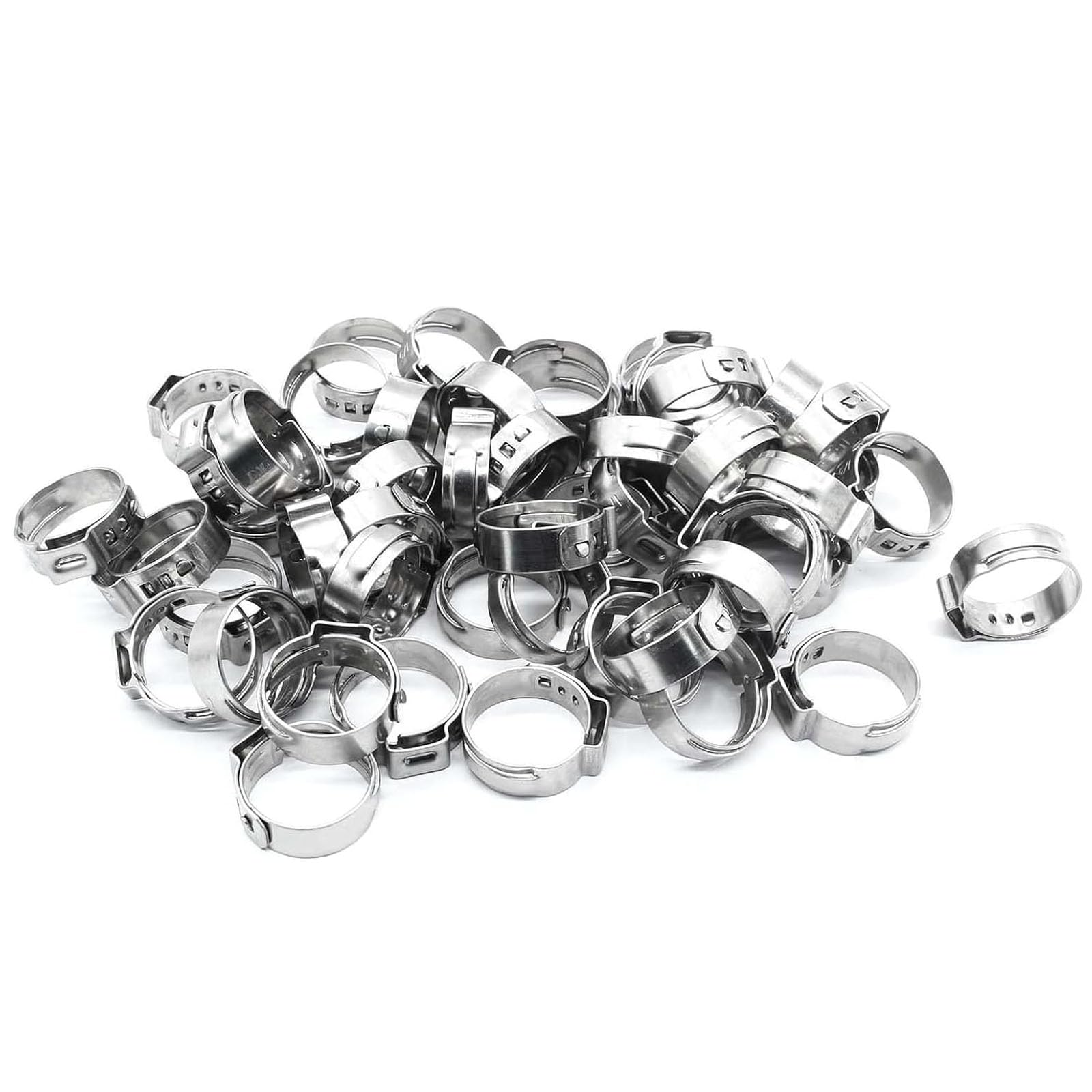 WBTAJZHY 50 PEX Crimp Rings 7mm for Tubing Fittings
