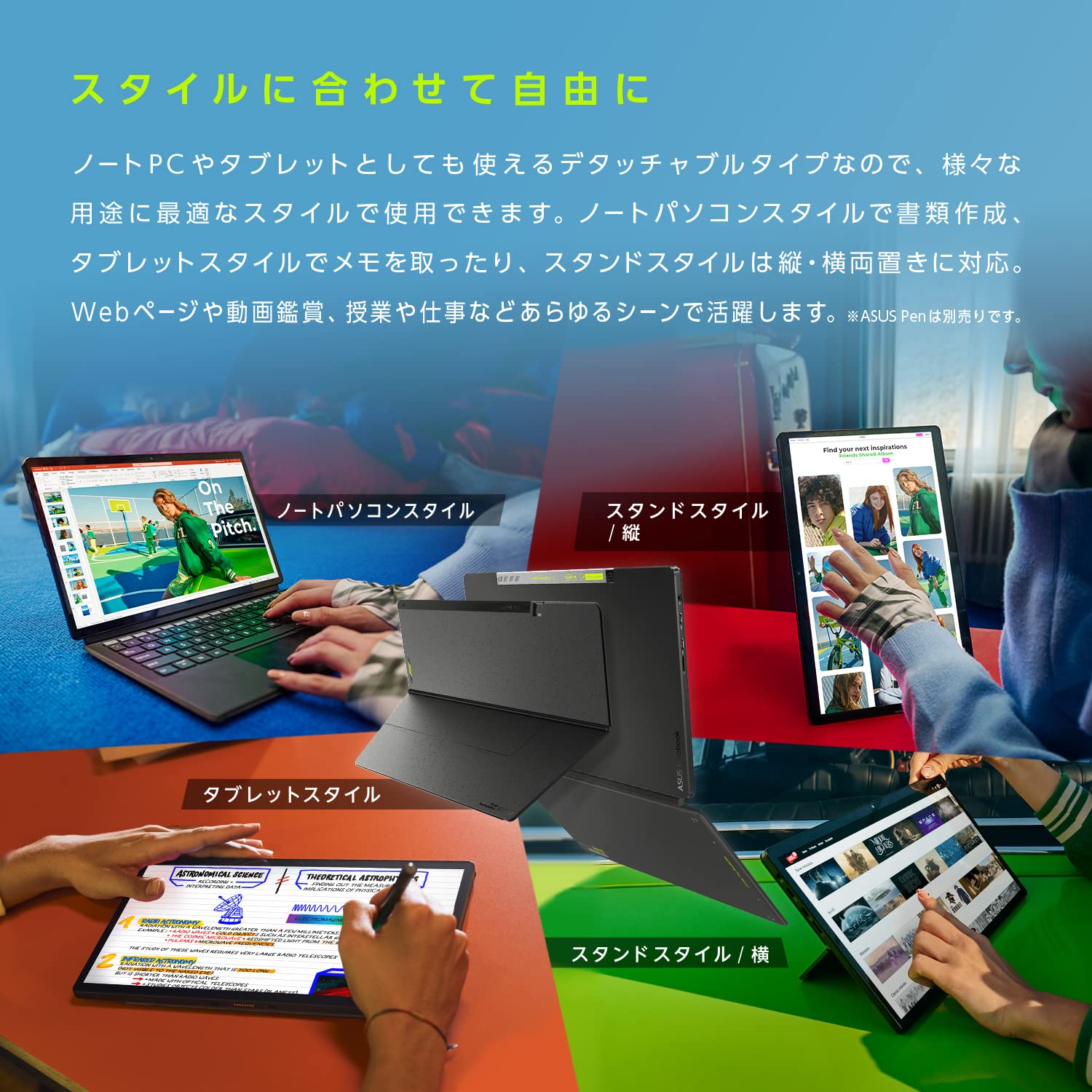 Amazon.co.jp: 【専用キーボード・スタンドケース付き】ASUS ノート