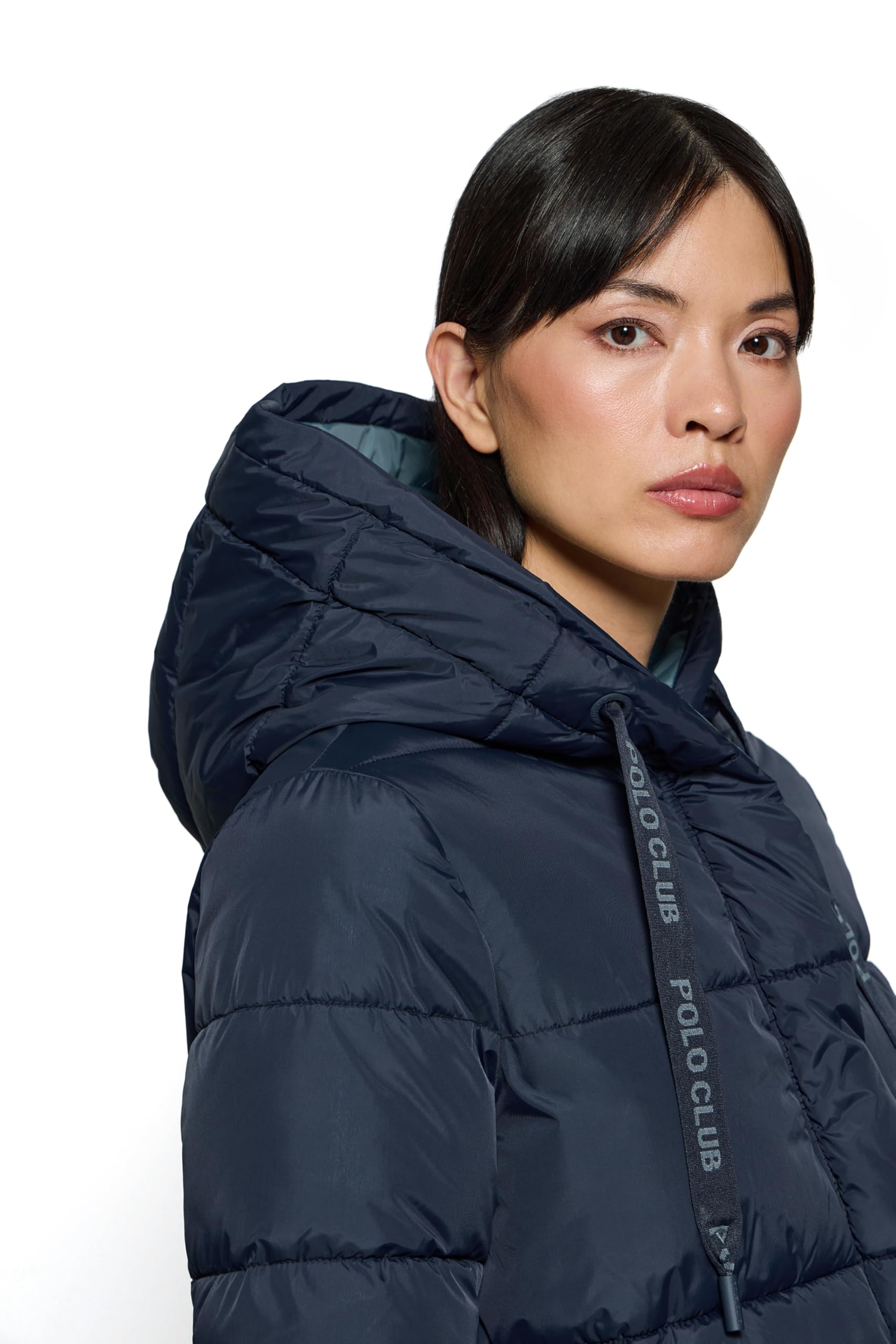 Polo Club Cappotto Reversibile da Donna e con Cappuccio fisso - Giacca Invernale