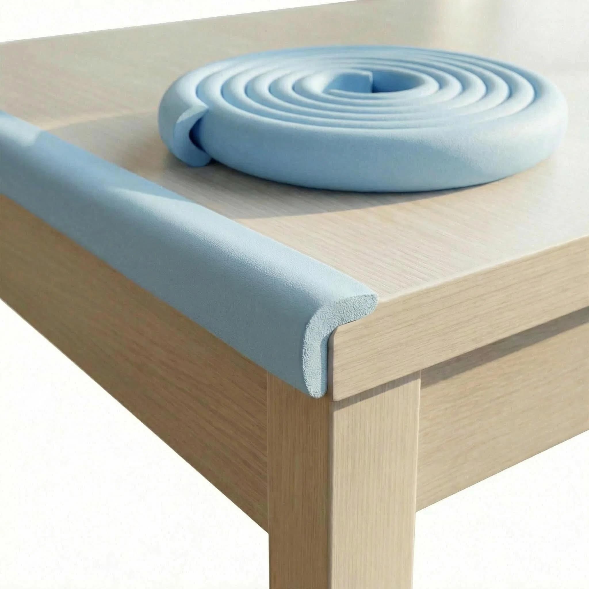 Protector de Bordes Bebé 2 Metros – Protector Bordes Mesa y Muebles con Espuma Antigolpes – Protector Esquinas Bebé con Adhesivo Fuerte – Seguridad Infantil para Mesas, Estanterías y Camas (Beige) — view 12