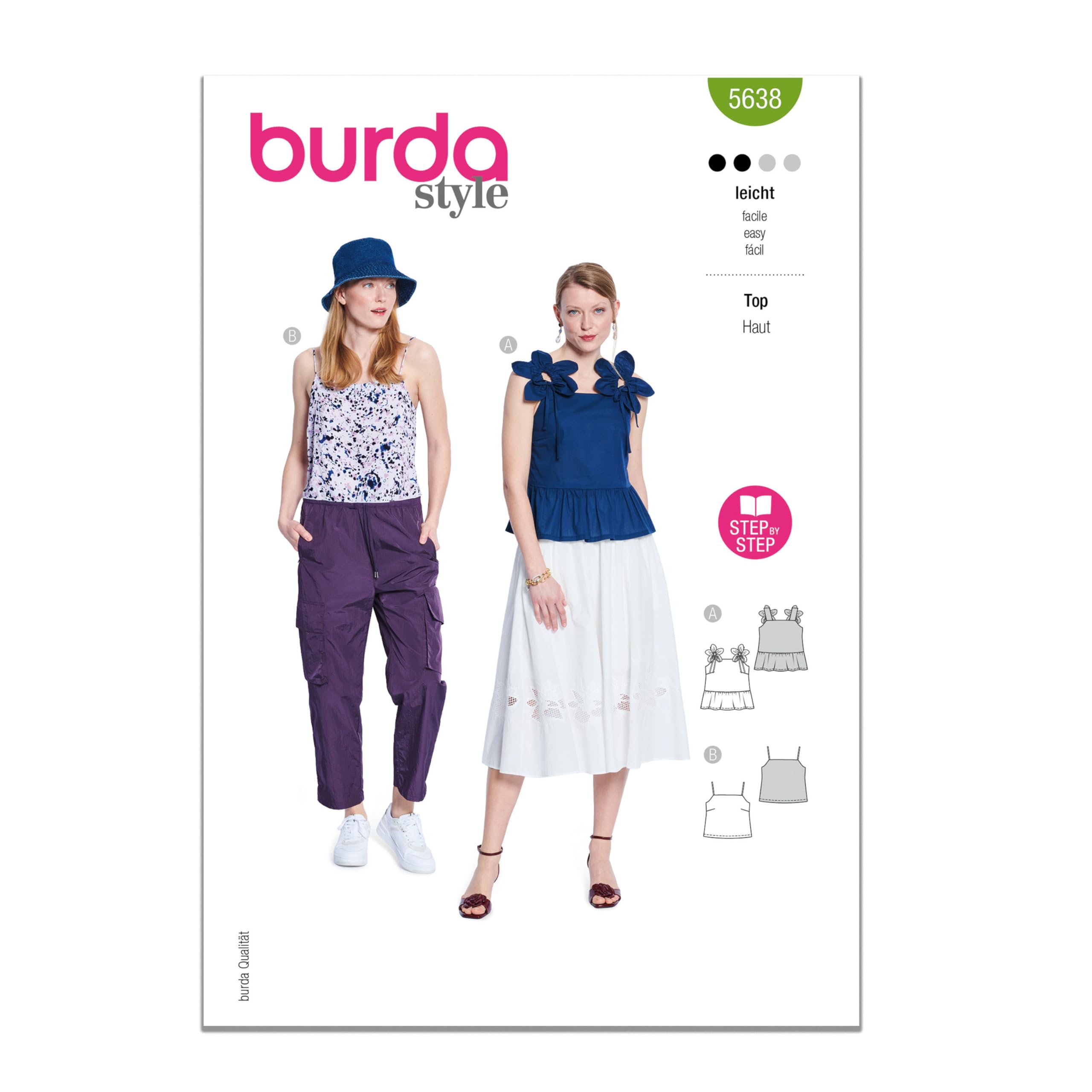 Burda Style 5638 Sewing Pattern for Misses Top