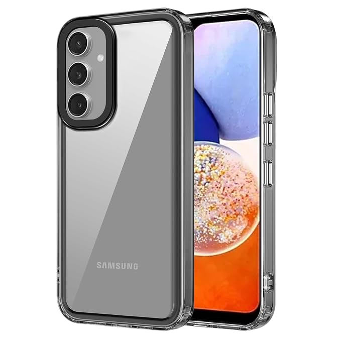 amazon basics Back Case Cover for Samsung Galaxy A35 5G (TPU + PC_Black)
