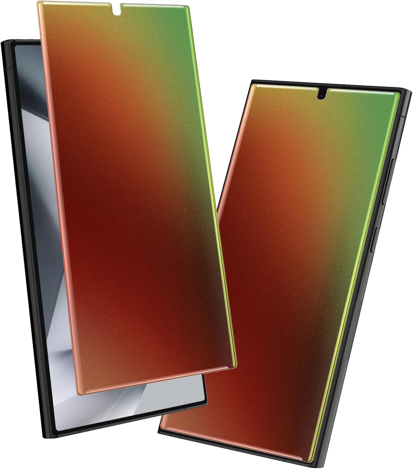 LYWHL Screen Protector for Samsung Galaxy S24 Ultra Matte Gradient Colorful Anti Blue Light Anti-Spy Full Adhesive Flexible Film Fingerprint Compatible Sensitive