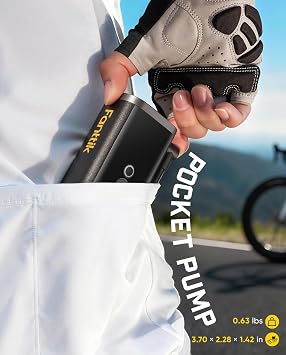 Fanttik X11 Ace Mini Bike Pump, 21s Fast Inflate Bicycle Pump with Gauge, 150PSI Electric Air Pump Portable with Presta/Schrader Valve for Motorcycle/Road/E-Bike/MTB, iF Design Award 2026