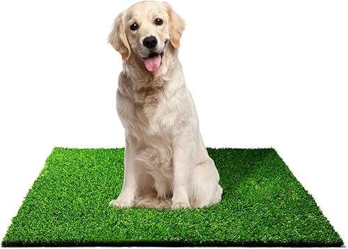 Miniatura 1 de Almohadilla de césped artificial para perros almohadilla de orina para cachorros con agujero de drenaje interior y exterior fácil de limpiar 394 x
