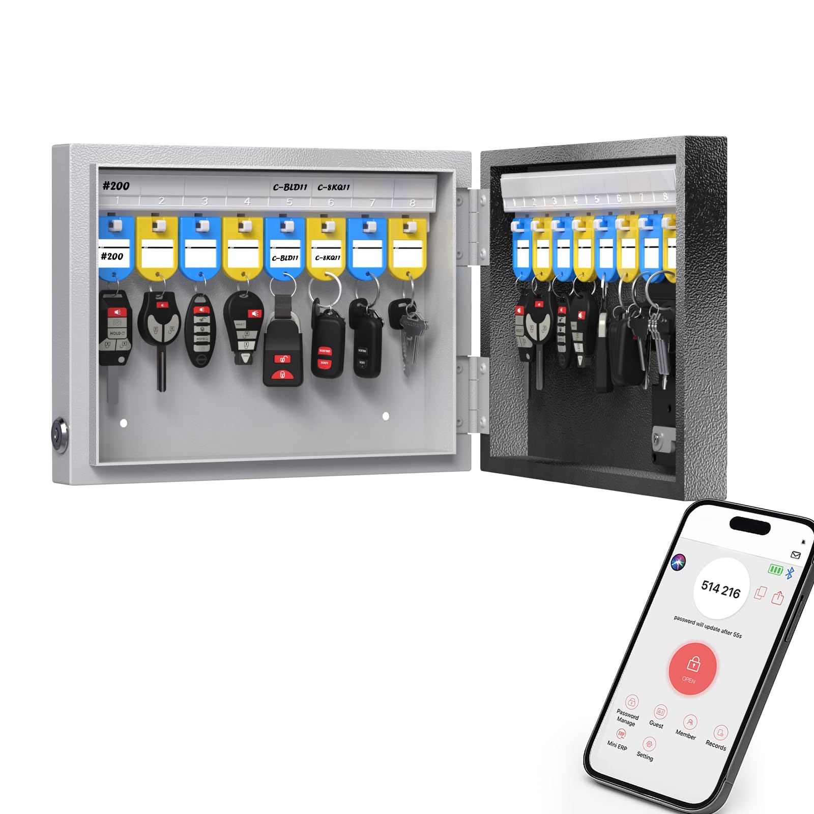 Amazon.co.jp: WeHere キーボックス 壁掛けセキュリティキーボックス