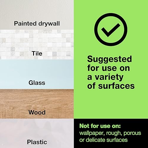 Miniatura 5 de FrogTape reMOVEables - Tiras para colgar pósteres, sin daños, ganchos extraíbles para pósteres, cinta adhesiva para pared, alternativa para fotos,