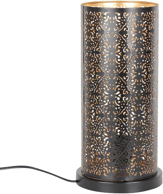 albena shop 73-633 Oriental Table lamp Cylinder Shape (Lakia Black)