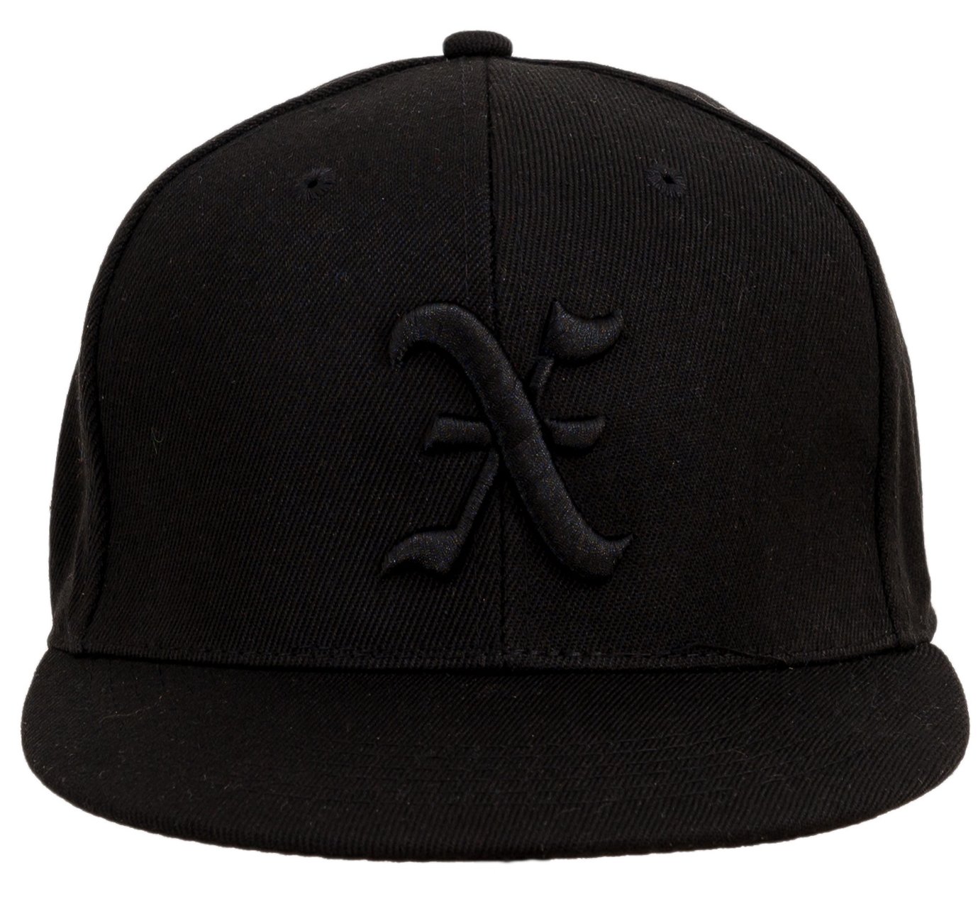4sold Snapback Hat with Raised 3D Black Embroidery Letter Baseball Cap Hip-Hop Cap Hat Headwear (X)