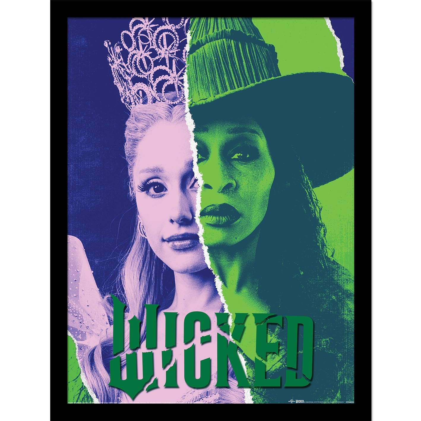 Pyramid International Official Wicked 2 Collector Print – (Rip) | Premium Decorative Art for Theatre Lovers & Collectors | 30cm x 40cm Framed Poster
