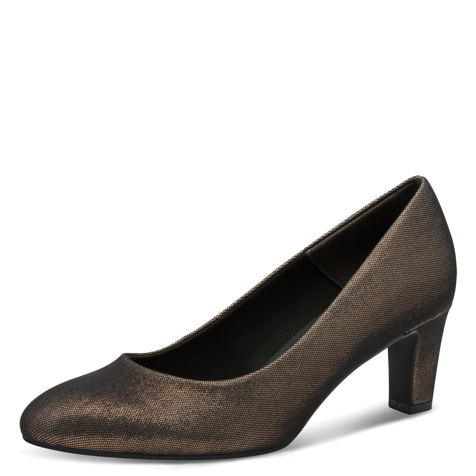 Tamaris Women's Vegan Court Shoes, Copper Glam, 4 UK