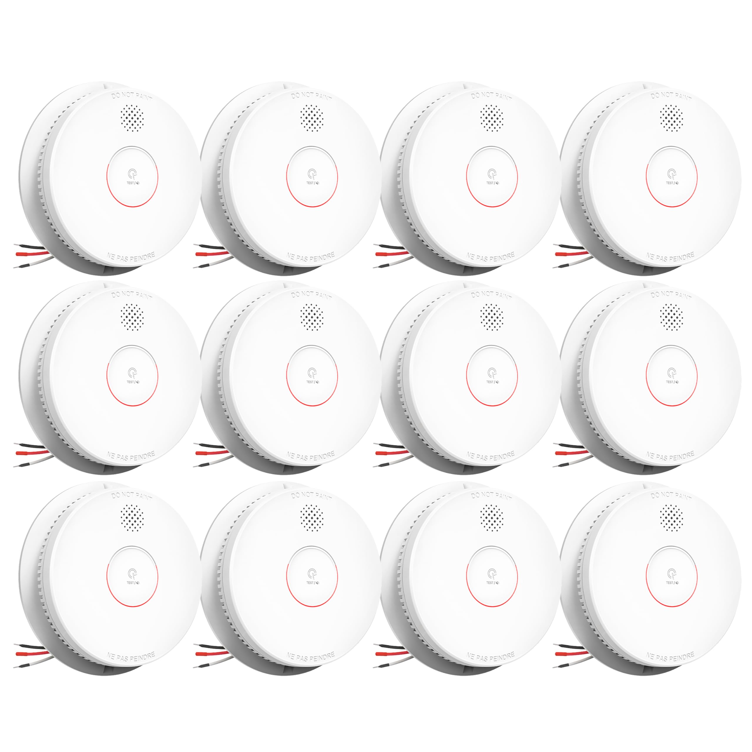SITERWELL Smoke Detector Photoelectric Smoke Alarm 9V Battery Backup