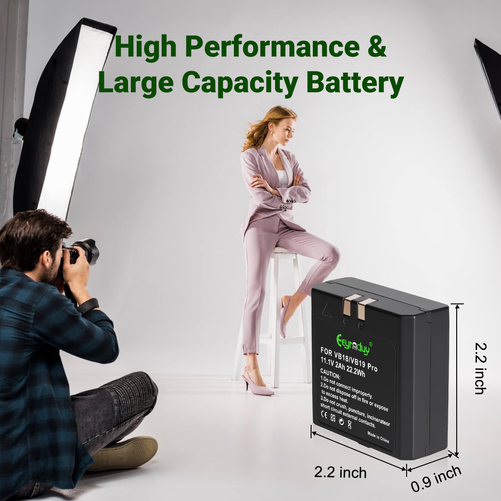 VB18 Wiederaufladbarer Lithium-Akku für Godox V850 V850II V860 V860C V860II V860II-C V860N V860II-N V860II-N V860II-F V860II-O V860II-S Speedlite Flash