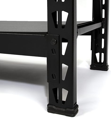 Miniatura 6 de DEWALT Estantería de almacenamiento industrial para garaje, 3 estantes de plataforma laminados ajustables y resistentes, 50 pulgadas de ancho x 18
