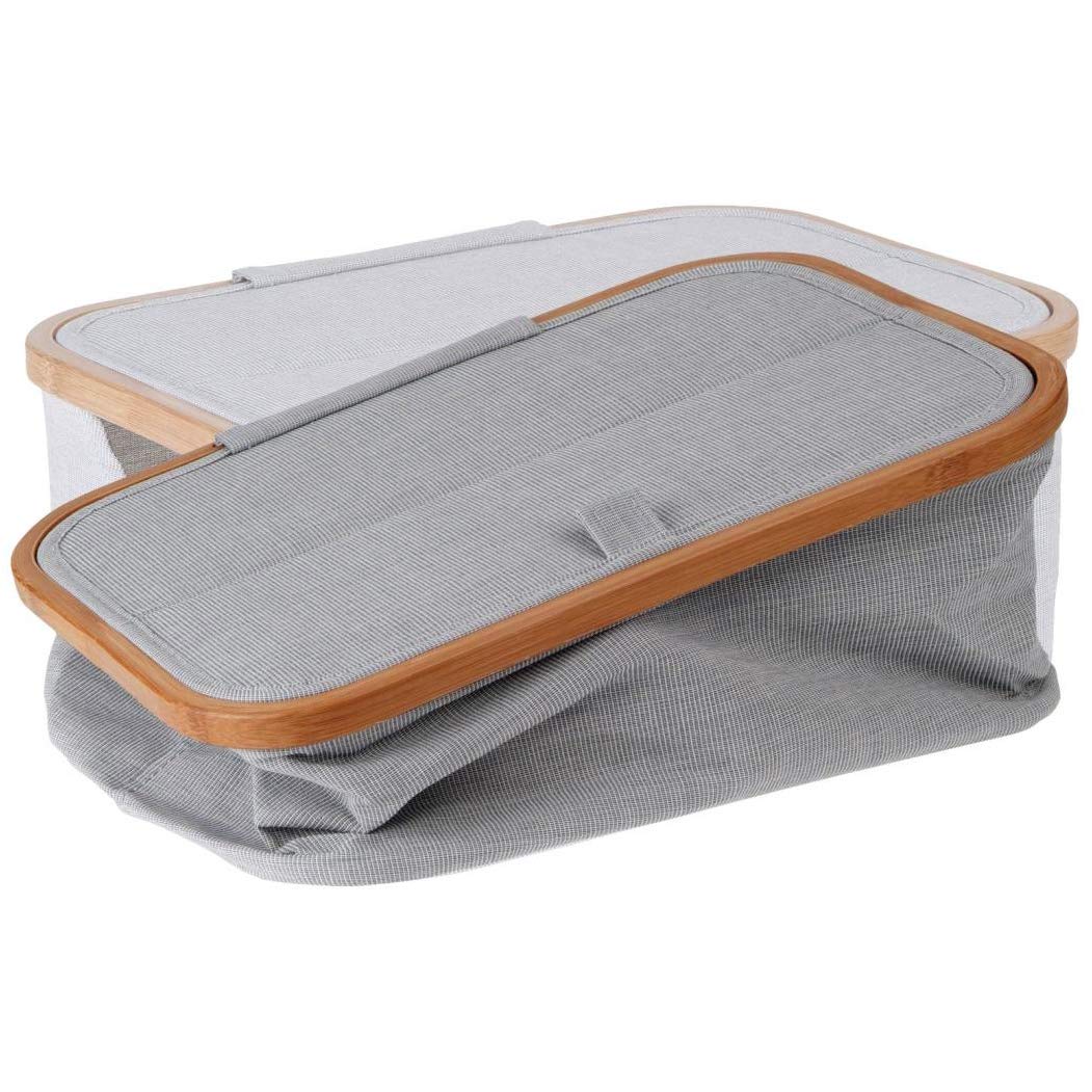 Prym Foldable Sewing Basket, Grey, 38 x 26 x 16 cm