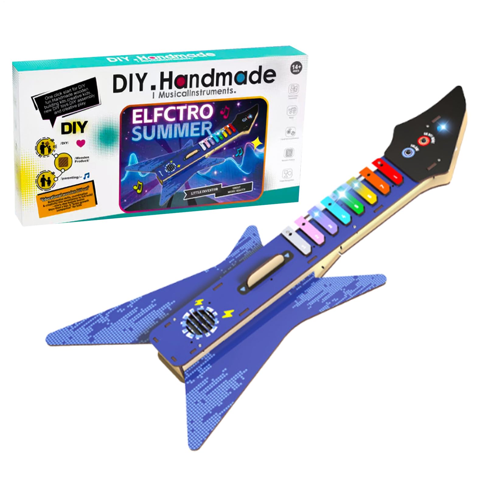 Puzzle instrument de musique guitare pour activité manuelle - 8