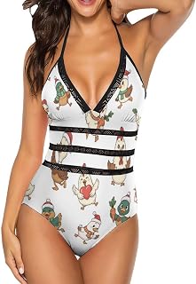 Adugen Origei Women's Swimwear Cute Bathing Suit Happy Birthday Swimsuit Summer