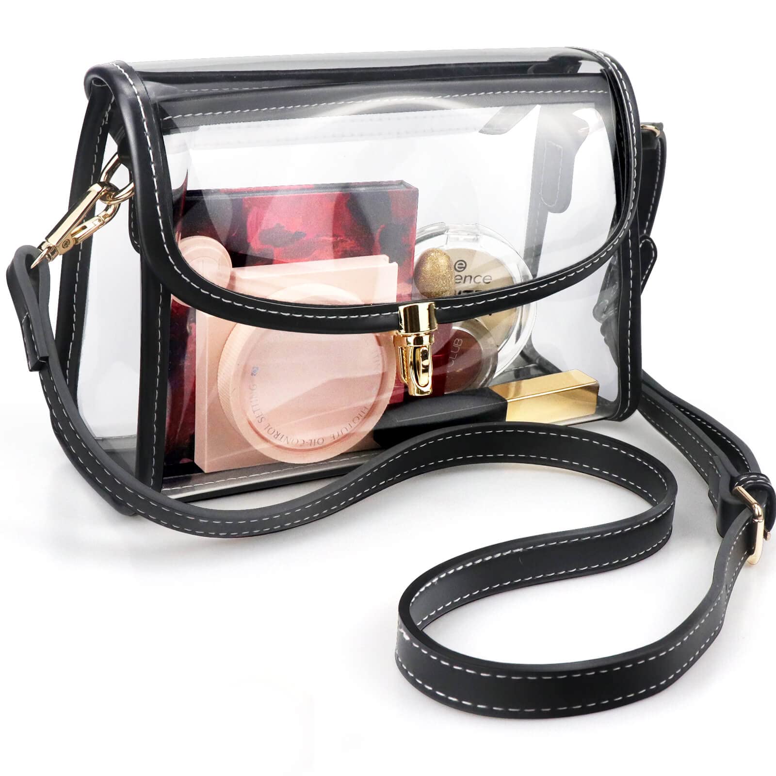 COROMAY Clear Purse for Women, Clear Bag Stadium Approved, Transparent Crossbody Bag