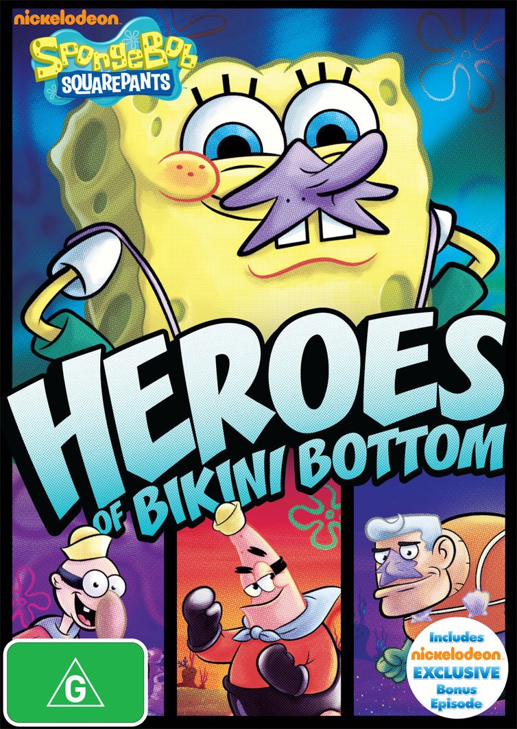 Bob Esponja Heroes of Bikini Bottom DVD edicion importacion coleccion animacion