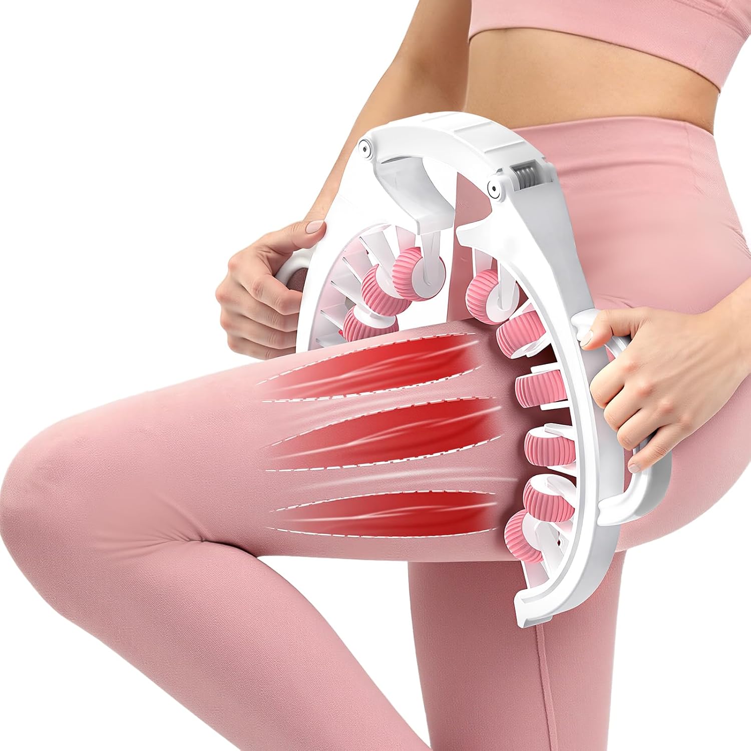 Lymphatic Drainage Massager Roller–Fascia Blaster Tool for Legs,Thighs,and Calves –Deep Tissue Body Sculpting and Anti-Cellulite Massager Tool