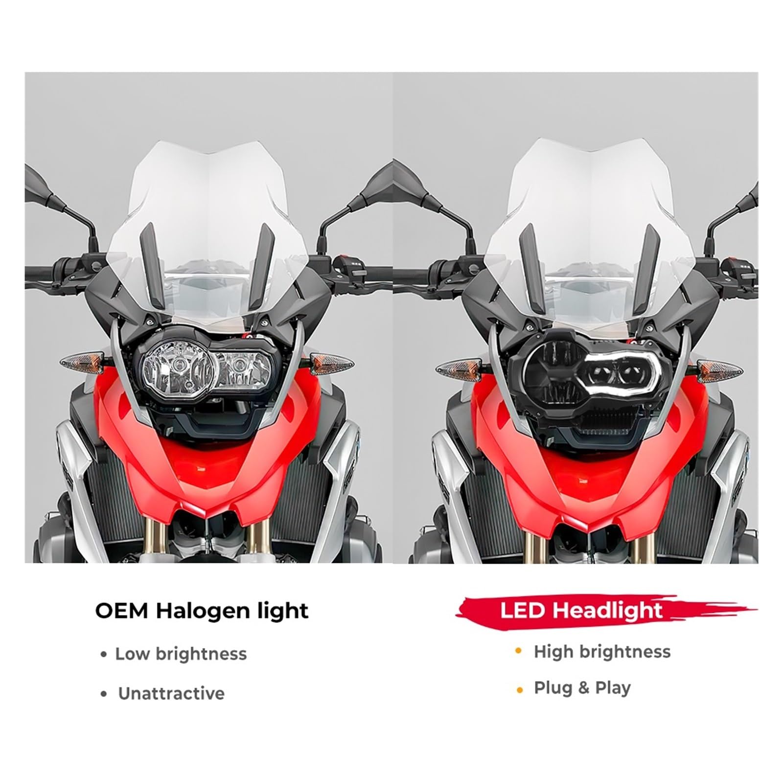 バイク ヘッドライト R1200GS 2013-2018 R 1200GS K50 アドバンス