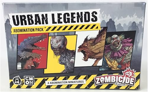 Miniatura 1 de CMON Zombicide 2ª edición Urban Legends ABOMINATIONS Pack – Enfrenta tus peores pesadillas con cuatro enemigos nuevos aterradores! Juego de