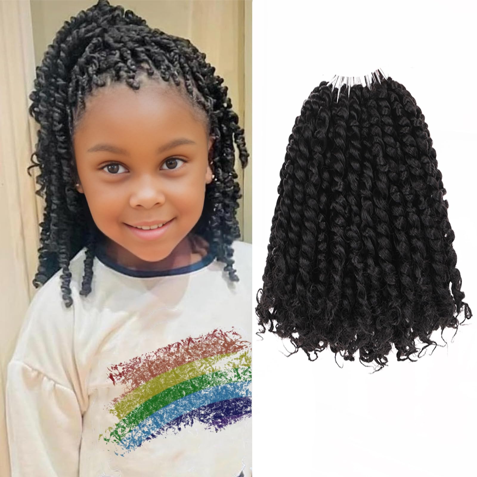 Amazon.com : Leeven 6 Inch Pre Twisted Passion Twist Hair 8 Packs