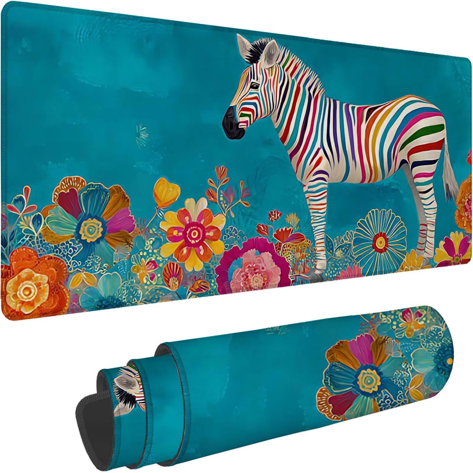 Tapis de Souris - 1000x500x3mm, Tapis Souris d'Ordinateur, zèbre 0-z31