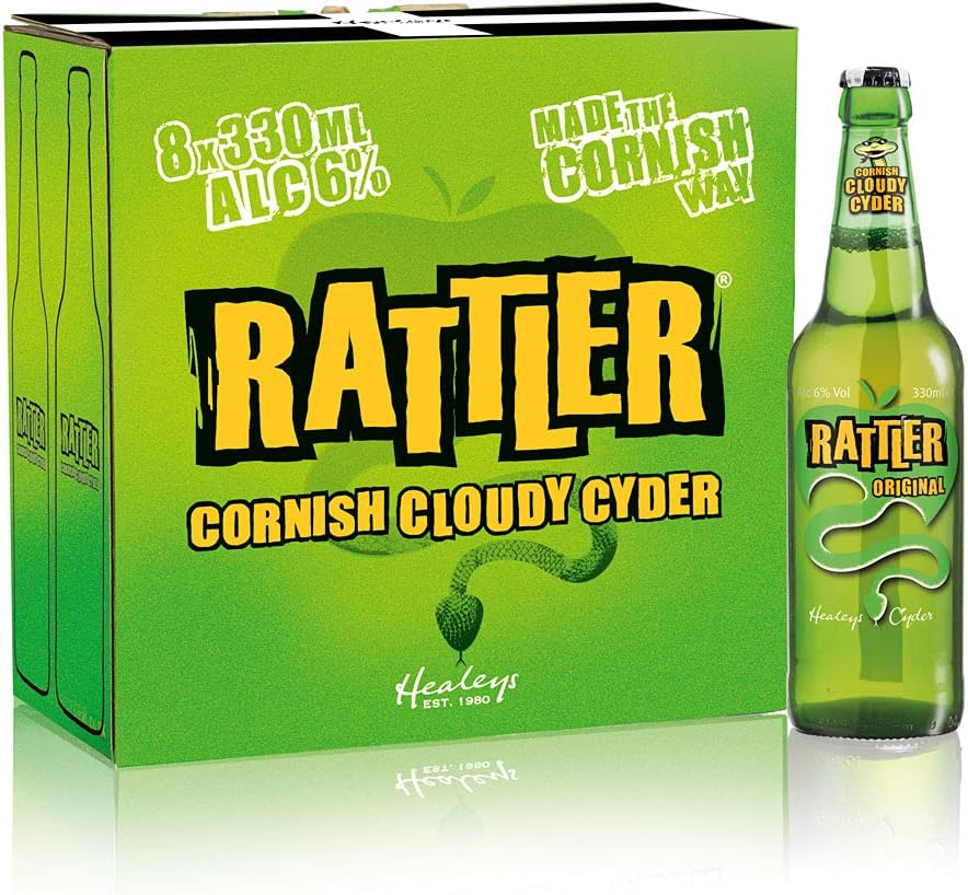 Rattler Original Cornish Cloudy Cider, 8 x 330ml Amazon.co.uk Grocery