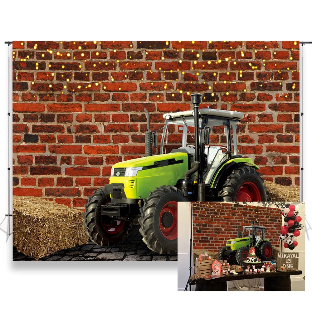 Farm Birthday Backdrop For Kids Green Grass Farm Tractor Birthday Party Decorations Farm Animals Theme Birthday Banner 70 8 X 43 3 Inch