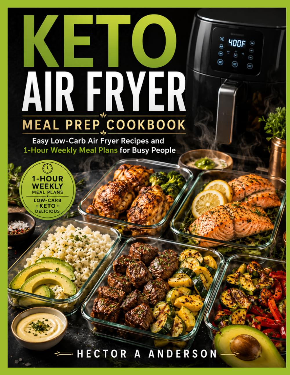 Keto Air Fryer Meal Prep Cookbook: Easy Low-Carb Air Fryer Recipes and 1-Hour Weekly Meal Plans for Busy People (Keto Air Fryer Cookbook)