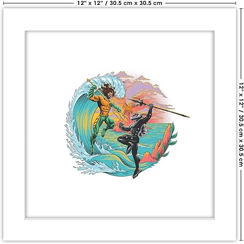 Miniatura 22 de Trends International Gallery Pops DC Comics - Póster de la película Aquaman y el Reino Perdido - Póster de pared de lucha de manta negra Aquaman