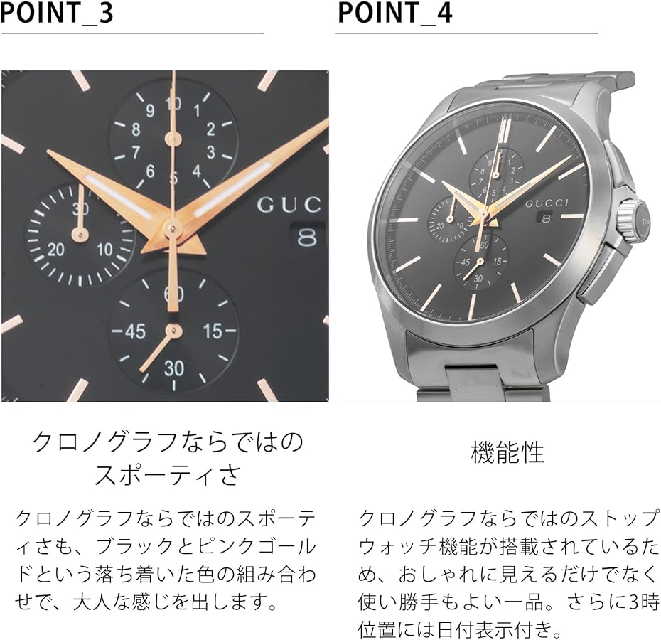 Amazon.co.jp: [GUCCI(グッチ)] メンズ腕時計 G-Timeless ブラック文字 