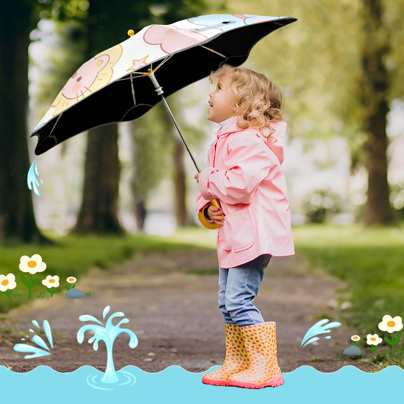 GuoChe Parapluie léger avec cadre antirouille