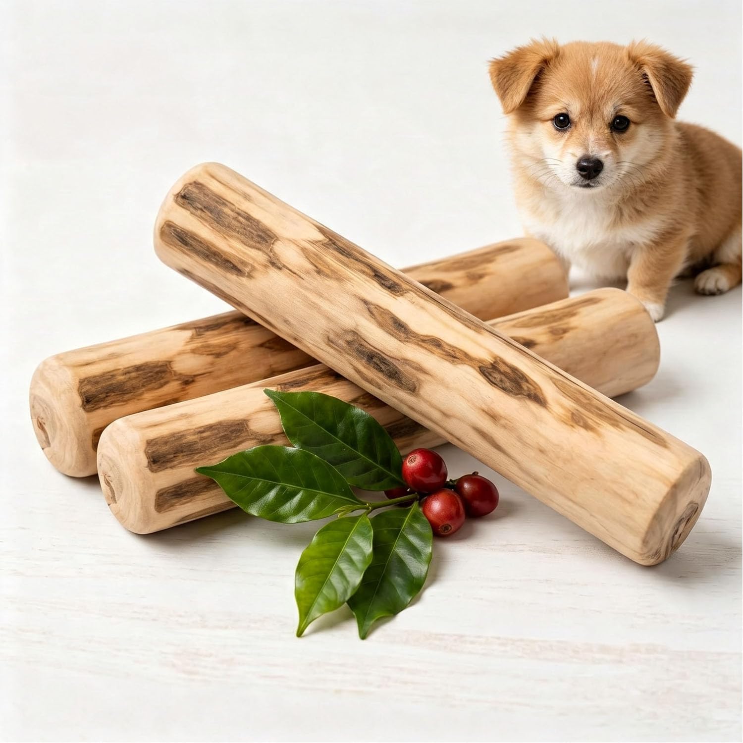 Coffee Wood Dog Chew Large Teeth