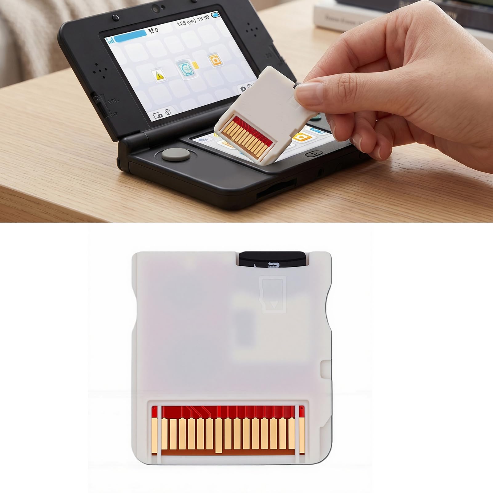 Scheda per Videogiochi, Scheda Flash Adatta per Console di Gioco NDS 2DS 3DS Schede di Memoria Flash Personalizzabili per Videogiochi con Memoria Incorporata da 64 GB (WHITE)