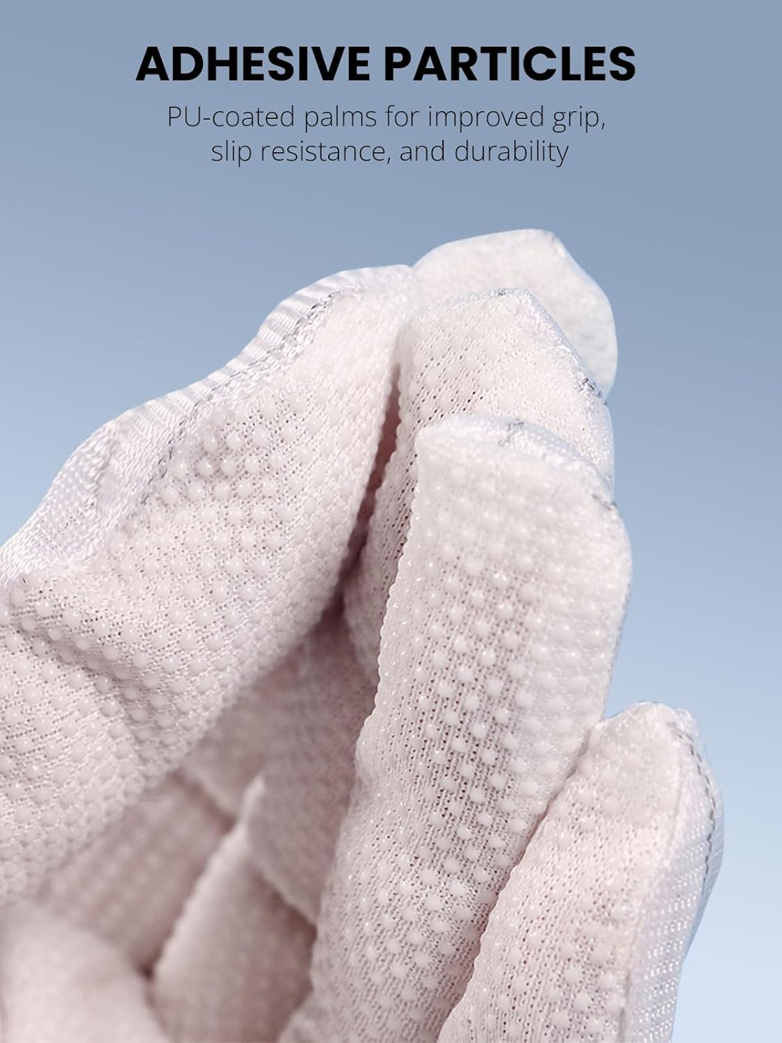 10 Pairs Thin Polyester Safety Gloves, Anti-Static Work Gloves for Electronics, Breathable, Portable, High Resistance Carbon Fiber for Industrial Application/CMOS Sensor/Precision Instruments