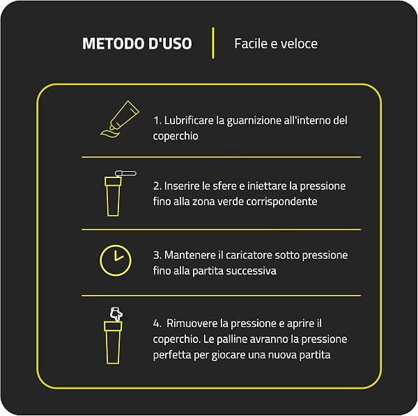 Pascal Box - Pressurizzatore per palline da padel con pompa | Accessori per padel Palline da padel | Pressurizzatore per palline da padel e palline da tennis - 5