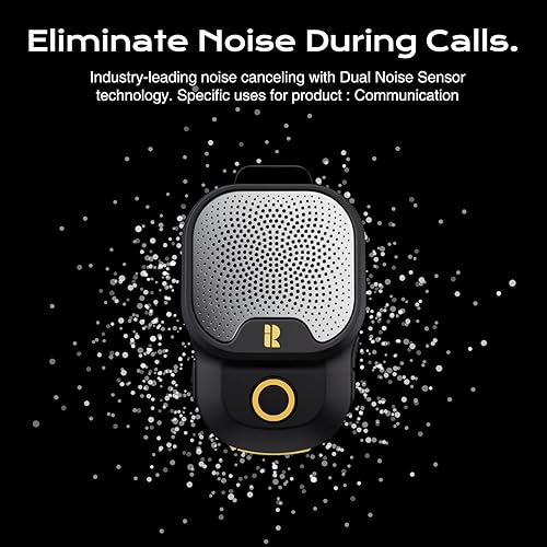 Miniatura 4 de Rythflo Altavoz portátil Bluetooth V5.3, 30 horas de tiempo de trabajo con clip inalámbrico para lugar de trabajo resistente al agua TWS Altavoz