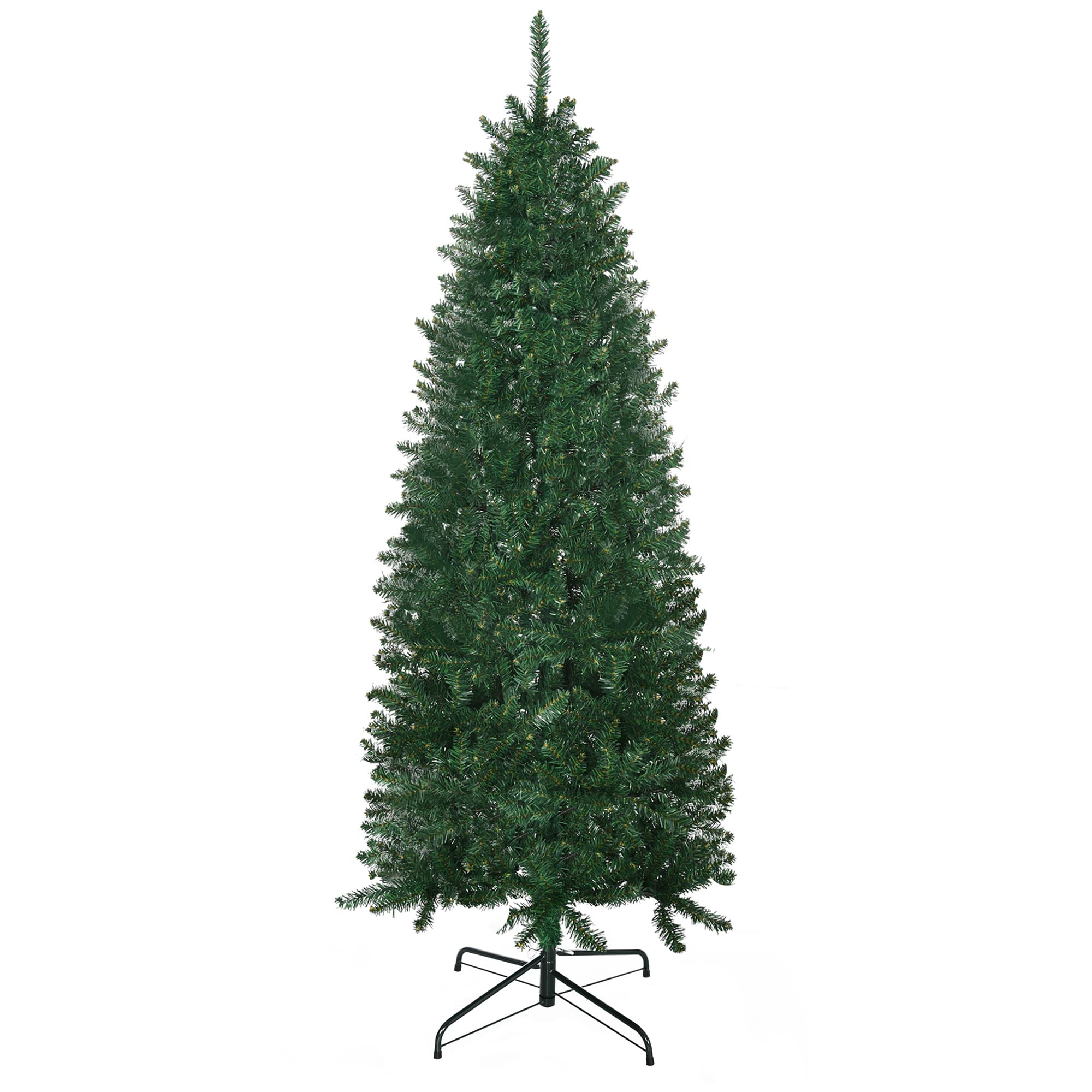 HOMCOM 6ft Slim Fir Artificial Christmas Tree