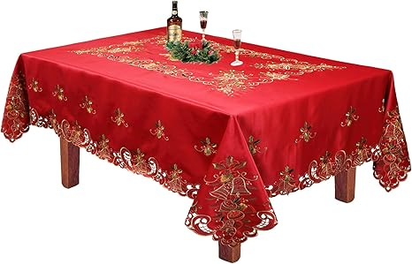 Christmas rectangular tablecloths Clearance