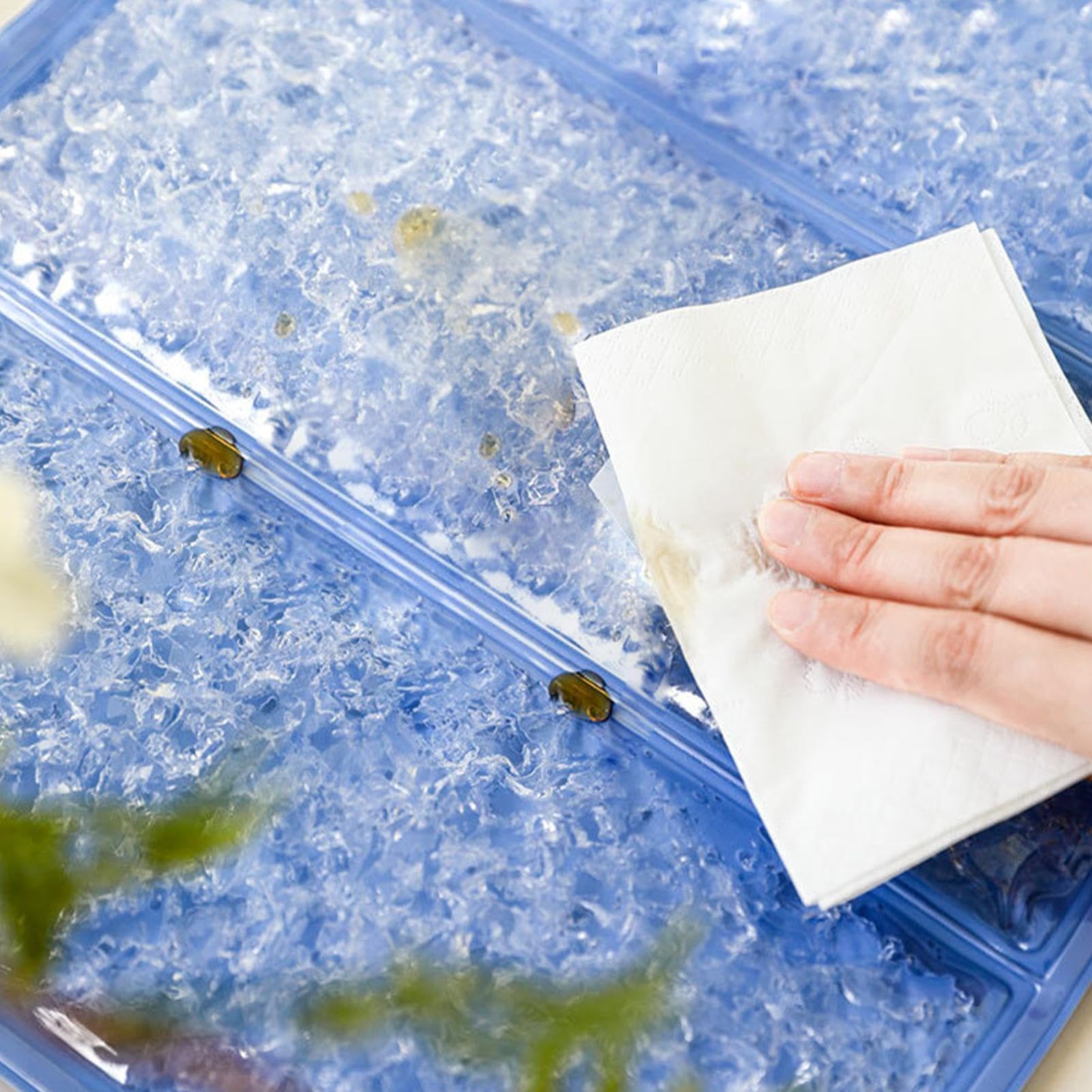 Almohadilla Fría Bolsa Plegable de Gel Refrescante