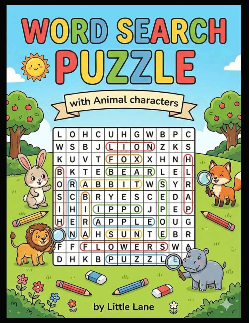 Animal Word Search Puzzle: Volume 1: Fun & Challenging Brain Games with Solutions for Adults and Kids