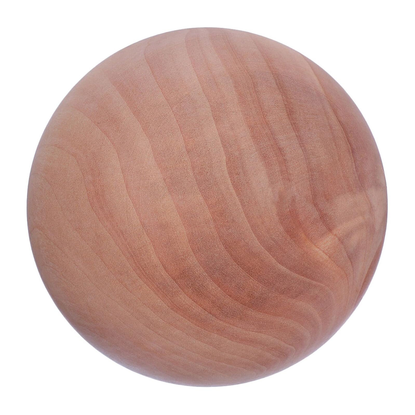 Angoily 3 Piezas Bola de Madera sin Pintar Esfera Redonda Lisa para Proyectos Bricolaje y Manualidades Decorativas