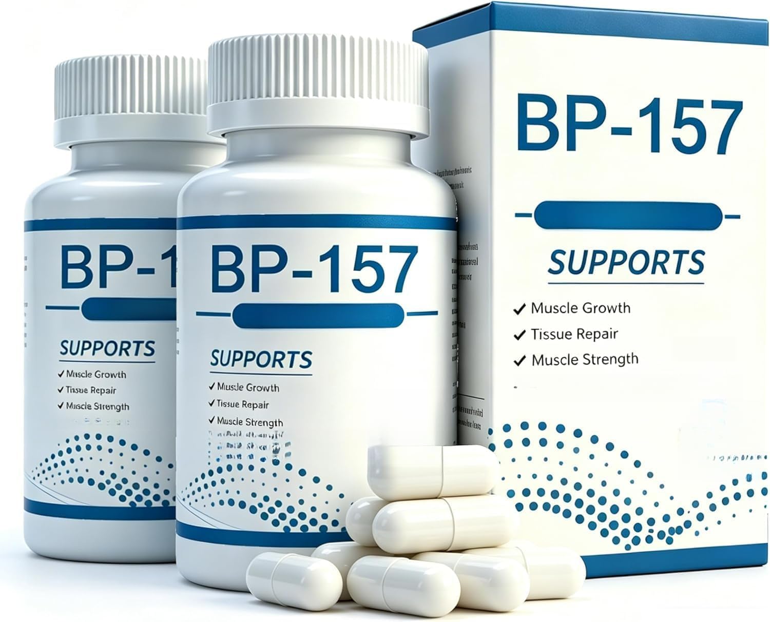 BC-157, supporta la crescita muscolare, promuove il recupero muscolare e promuove la salute dell'apparato digerente (2 pezzi)
