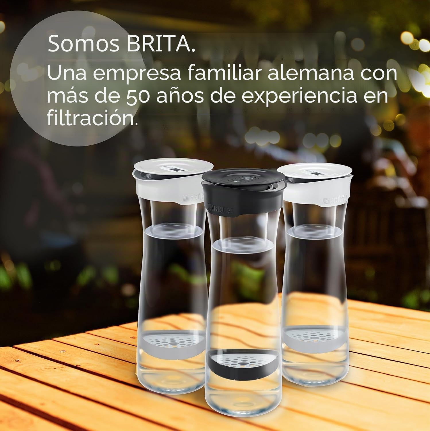 BRITA Botella filtrante blanca de grafito x6 filtros MicroDisc INCL - reducida El Cloro, Algunos PFAS, pesticidas, herbicidas y hormonas, Conserva minerales como El Calcio y el Magnesio