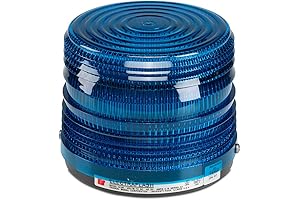 Federal Signal Siren: Warning Light, Strobe Tube, Blue, 120VAC
